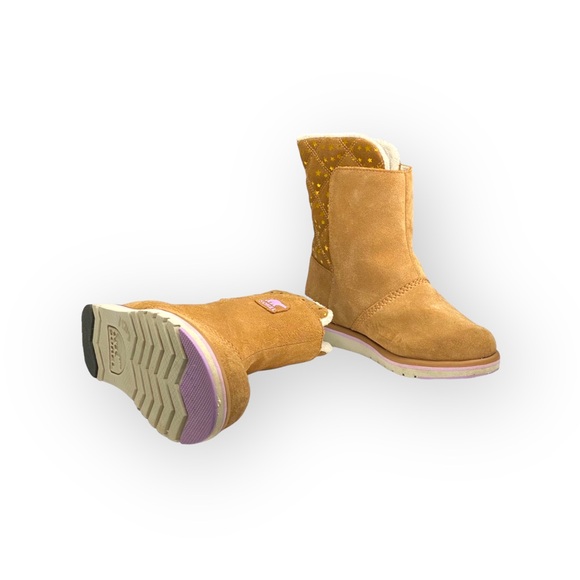 Sorel ✪ Rylee Star Waterproof Suede Fleece Lined Boot ✪ Elk Tan ✪ 37 EU 6.5M 7M - Picture 12 of 16